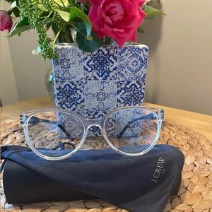 J.Crew Blue Light Blocking Glasses w/ case